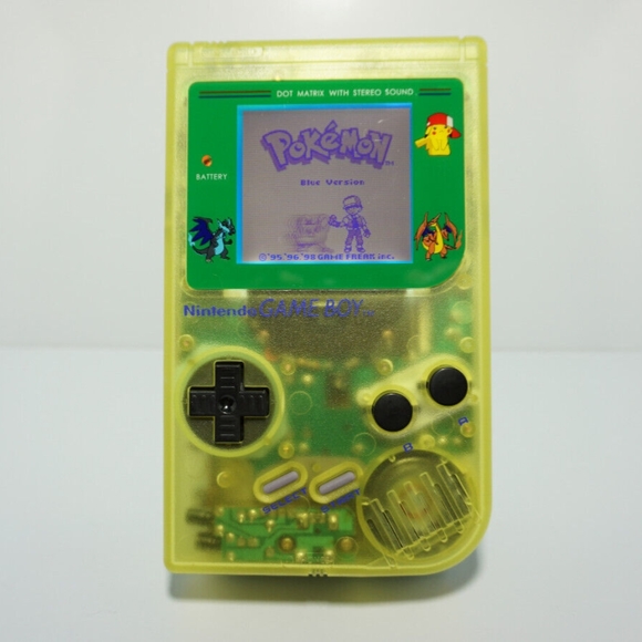 Glow in the Dark Green Nintendo Game Boy Original DMG-01 with Back Lit Screen - Picture 2 of 10